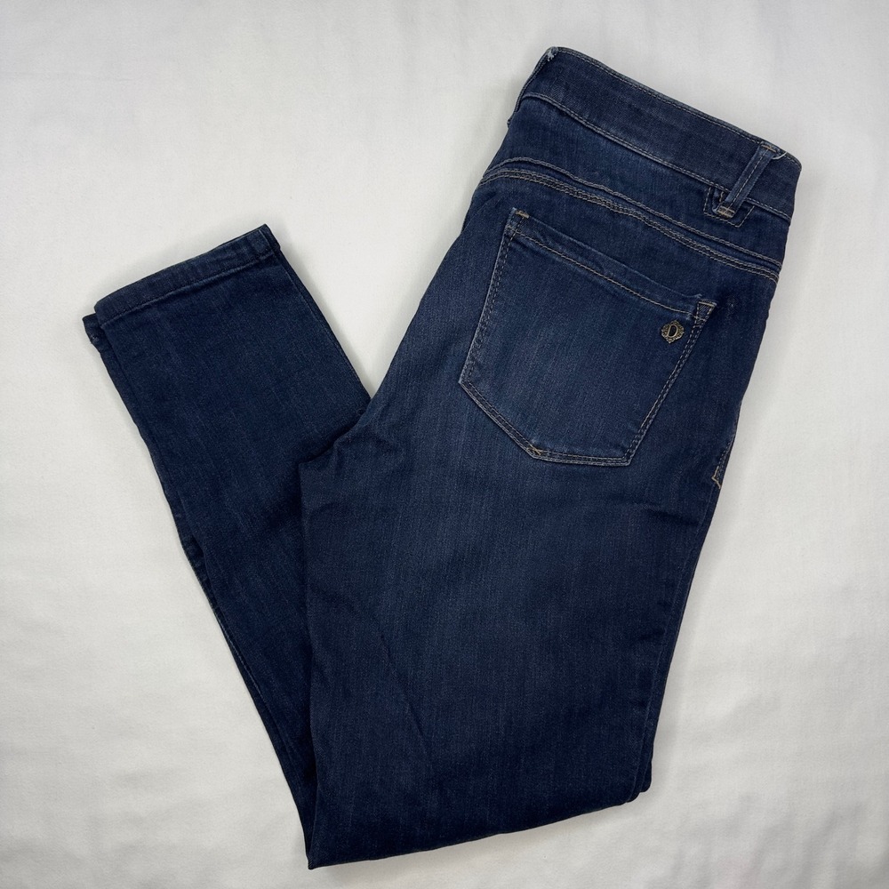 Democracy Jeans Womens 6 "Ab"solution Skinny Blue Denim Pants Dark Wash Stretch